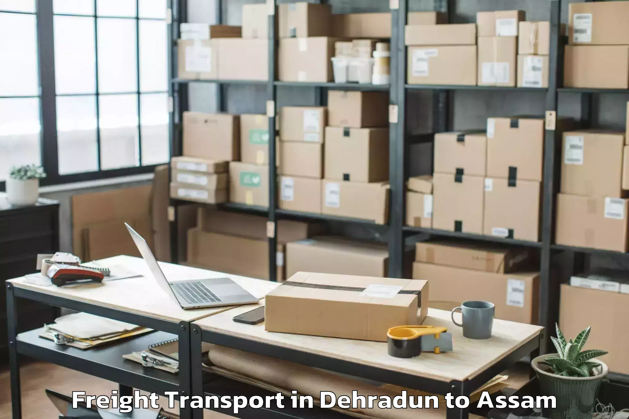 Trusted Dehradun to Tezpur University Tezpur Freight Transport